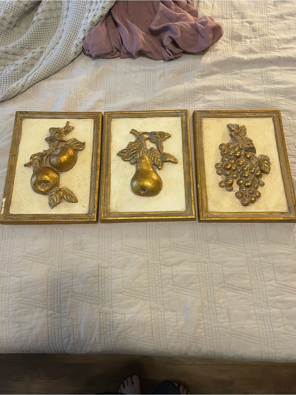 Vintage MCM 3d fruit cottagecore decor
